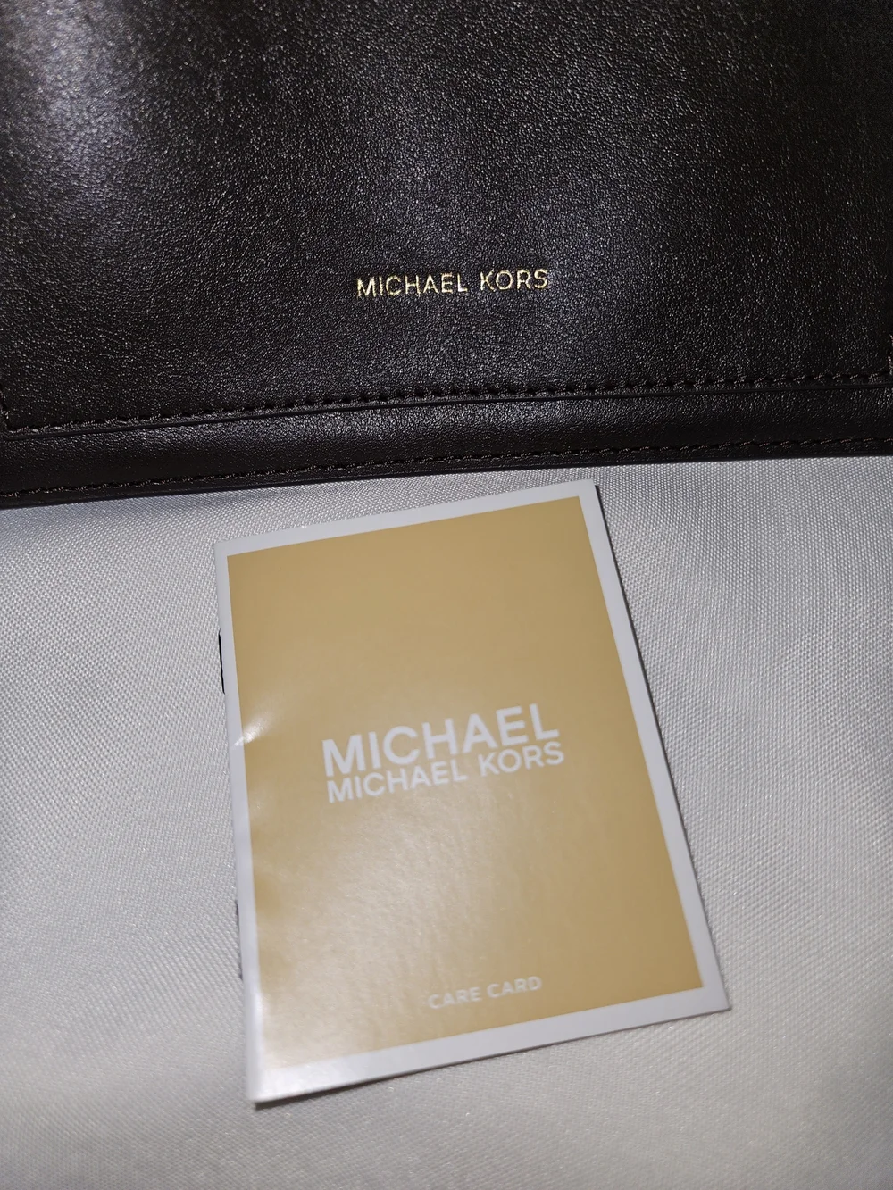 Michael Kors Brown Suede Bucket Bag with Pouch